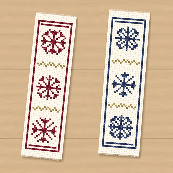 4 Winter Snowflake Bookmarks: bookmarks two