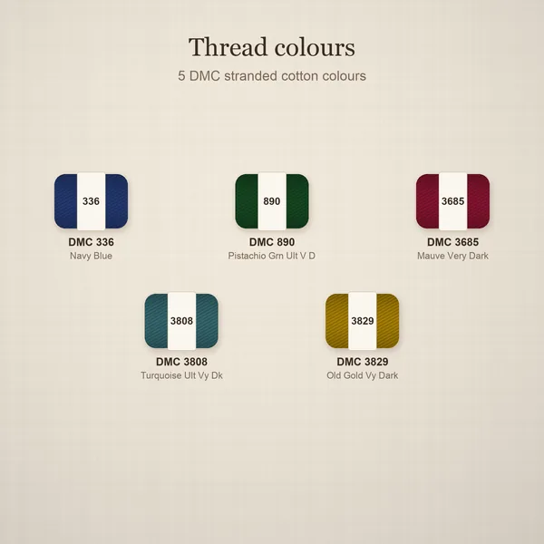 4 Nordic Snowflake Bookmarks: threads