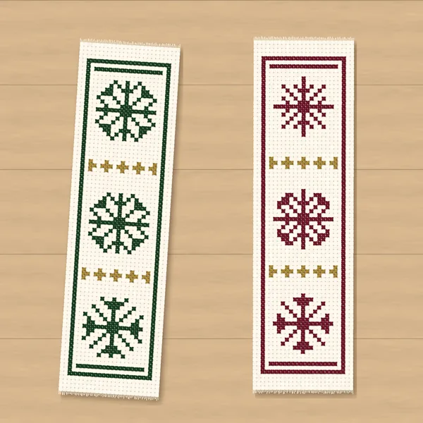 4 Diamond Snowflake Bookmarks: bookmarks two