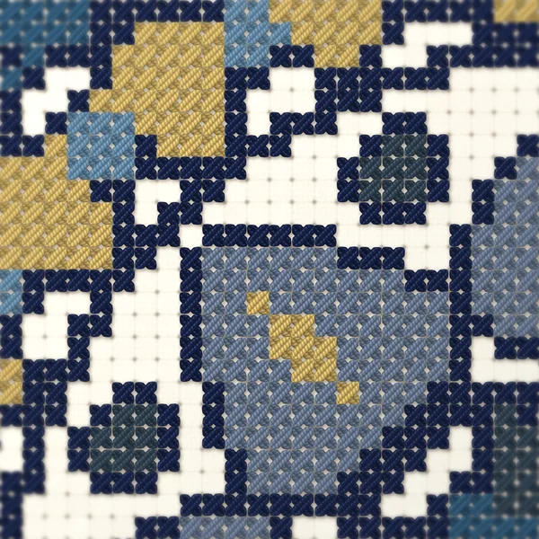 Winter Night Mandala: closeup