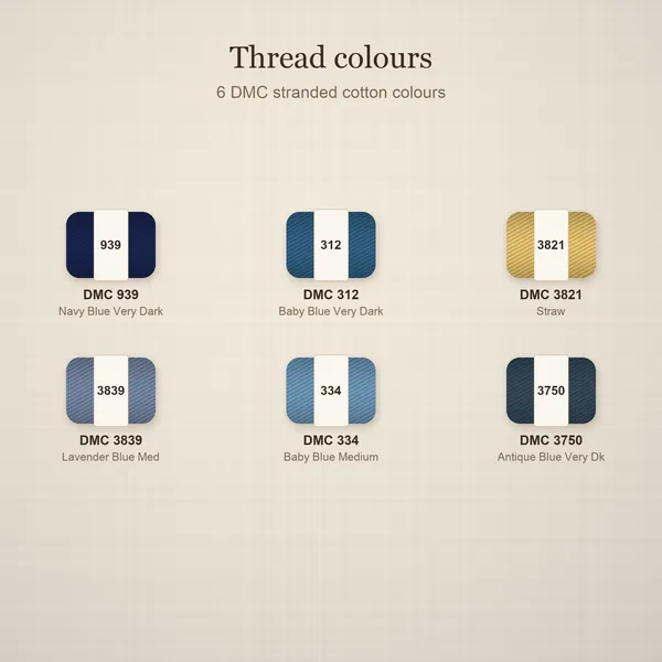 Winter Night Mandala: threads