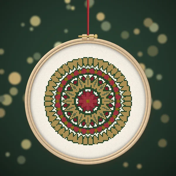 Christmas Folk Star Medallion: ornaments