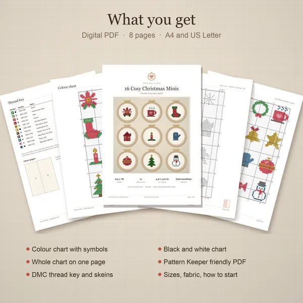 16 Cosy Christmas Minis: whats included