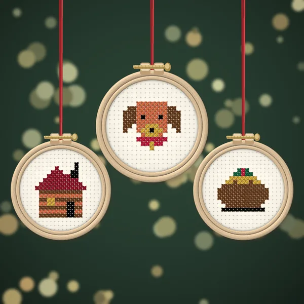 16 Christmas Minis with Gnome and Hedgehog: ornaments