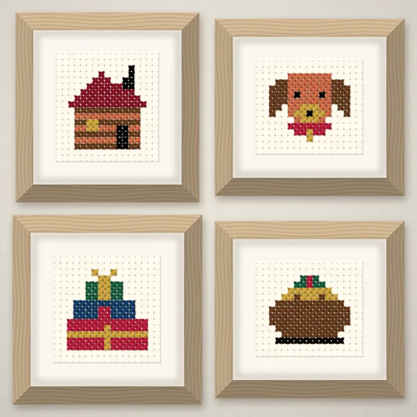16 Christmas Minis with Gnome and Hedgehog: frames