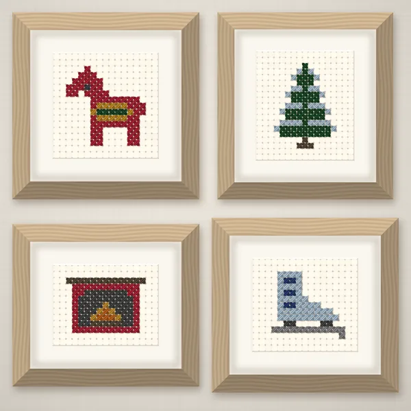 16 Christmas Minis with Robin and Mouse: frames
