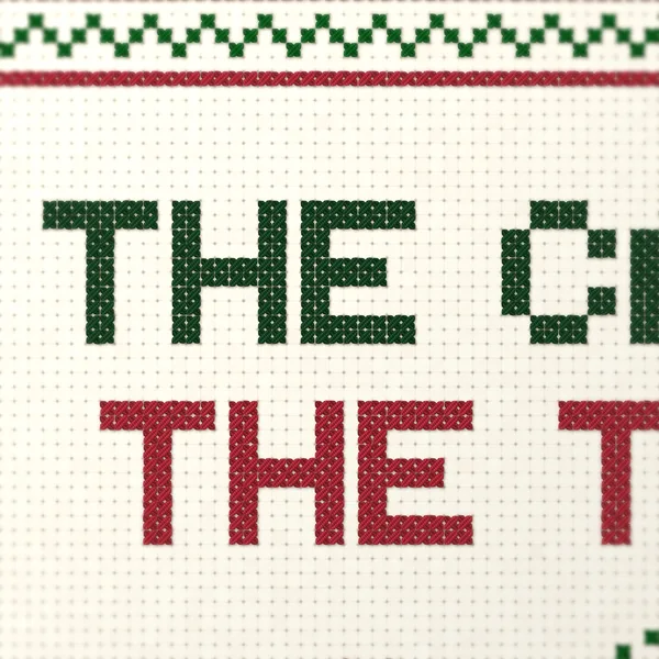 The Cat Ate The Tinsel Sampler: closeup