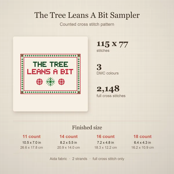 The Tree Leans A Bit Sampler: details