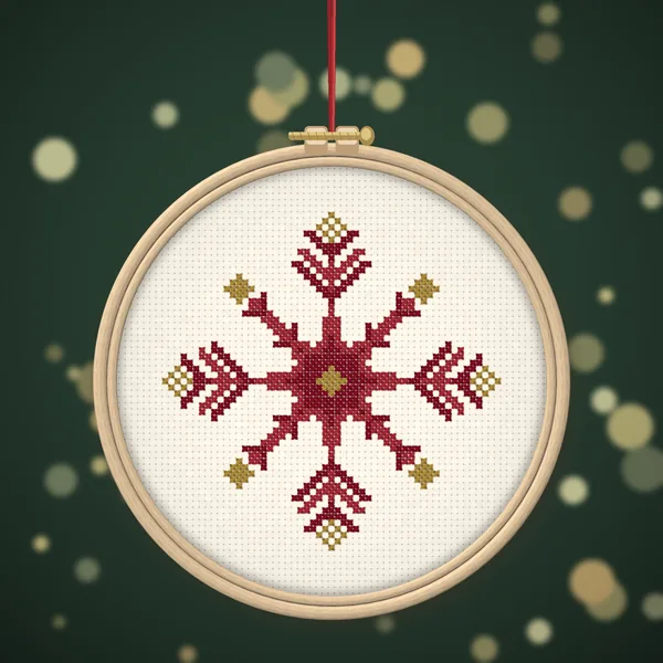 Nordic Star Snowflake: ornaments