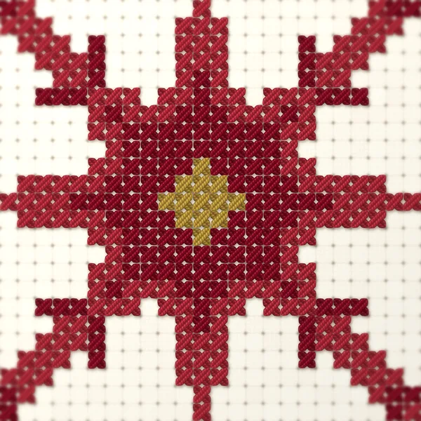 Nordic Star Snowflake: closeup