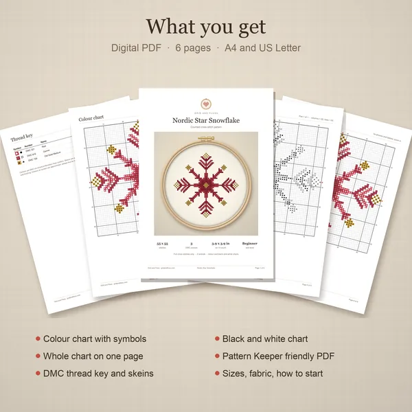 Nordic Star Snowflake: whats included