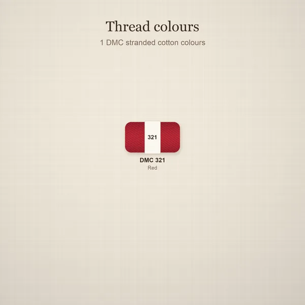 9 Bold Nordic Red Snowflakes in Octagons: threads